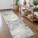 Tapete Runner Art&Tuft TPR18 azul 76x244cm resistente a manchas