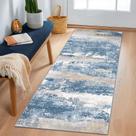 Tapete Runner BEIMO para cozinha de corredor 60x180cm azul creme