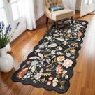 Tapete Runner BYYVOO, lavável, 3 x 6 pés, antiderrapante, resistente a manchas