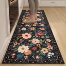 Tapete Runner DUKINO 2x6 para lavável no corredor com suporte antiderrapante
