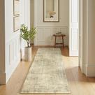 Tapete Runner Jinchan Moroccan 61x183cm Lavável à Máquina Taupe