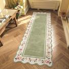 Tapete Runner Lahome Floral Lavável Cozinha 60x180cm Verde