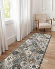 Tapete Runner Lahome Moroccan Trellis 2x6 180x60cm cinza