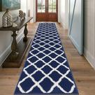Tapete Runner SHACOS Extra Long 60x305cm Azul Marinho