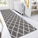 Tapete Runner SHACOS Hallway 80x244cm Cinza Claro Lavável Tapete Runner SHACOS Hallway 80x244cm Cinza Claro Lavável