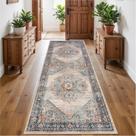 Tapete Runner TOPRUUG Lavável 90x240cm Poliéster Azul