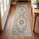Tapete Runner TOPRUUG oriental lavável 2x6 para corredor bege