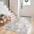 Tapete Runner ZHXXUJ lavável antiderrapante 90x180cm bege/cinza/marrom