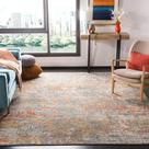 Tapete Safavieh Madison Collection MAD460F (90x90cm) - Cinza/Laranja