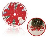 Tapete Saia Árvore Natal Enfeite Sortido Decoração 60/90cm