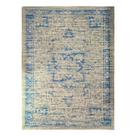 Tapete Sala 140X200 Cm Classico Oriental Reload Azul Claro