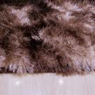 tapete sala 2,00x1,50 shaggy felpudo de luxo macio black friday cor: BEGE COM MARROM