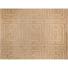 Tapete Sala 250X300 Cm Alto Relevo Realce Eden 72 Bege