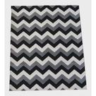 Tapete Sala Chevron Preto Cinza Branco Zigzag 150X200 Cm Tapete Sala Chevron Preto Cinza Branco Zigzag 150X200 Cm