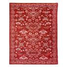 Tapete Sala Classico Oriental 200X250 Cm Tipo Belga Vermelho