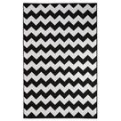 Tapete Sala Decorativo 100X150 Cm Geometrico Zigzag Preto Tapete Sala Decorativo 100X150 Cm Geometrico Zigzag Preto