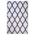 Tapete Sala Geometrico Arabesco 150X200 Cm Prata Azul 44