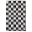 Tapete Sala Geométrico Listras 200X250 Preto Prata Listrado