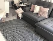 Tapete Sala Geométrico Missoni Preto/Bege 135x200cm Antiderrapante Tapete Sala Geométrico Missoni Preto/Bege 135x200cm Antiderrapante