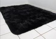 Tapete Sala Grande Peludo 2,40 X 2,00 Tapete Felpudo Macio Luxo Preto Liso