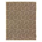 Tapete Sala Moderno Géometrico Tabuleiro 100X150 Cm Bege 72