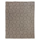 Tapete Sala Moderno Geometrico Tabuleiro 150X200 Cm Chumbo