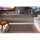 Tapete Sala Quar Econature Moldura 2,00X2,50 Bege Chumbo-77