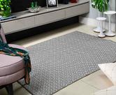 Tapete Sala Quarto Cinza 1,40 X 2,00 Pratik Des 05 Antider.