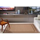 Tapete Sala Quarto Econature Moldura 1,50 X 2,00 Marrom-70 Tapete Sala Quarto Econature Moldura 1,50 X 2,00 Marrom-70