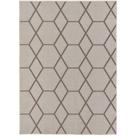 Tapete Sala / Quarto Funcional Hexagonal Areia 60 - 150x200 Cm - J. Serrano
