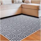 Tapete Sala Quarto Funcional Tabuleiro 1,00 X 1,50 Titulos Cinza-51