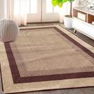 Tapete Sala Quarto Moldura Sisal 200x150 Antiderrapante - Lancer
