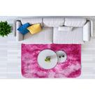 Tapete Sala Quarto Spazio Basic 2,00 x 1,50m Rosa Marmorizado Ornare - Sultan
