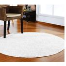 Tapete Sala Redondo 1,00 m Classic Perola Creme