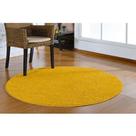Tapete Sala Redondo 200m Classic Amarelo Canário