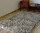 Tapete Sala Shaggy Macio 1,50 X 2,00 m Antiderrapante Gelo
