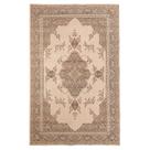 Tapete Sala Tabriz Bege Verde 100x150 Cm Classico Tipo Belga