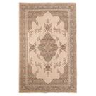 Tapete Sala Tabriz Bege Verde 200X250 Cm Clássico Tipo Belga