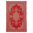 Tapete Sala Tabriz Vermelho 100X150 Cm Clássico Tipo Belga