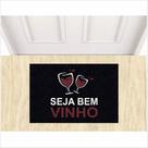 Tapete seja bem vinho - preto Tapete seja bem vinho - preto