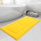 Tapete SHACOS 51x119 cm macio antiderrapante para banheiro amarelo Tapete SHACOS 51x119 cm macio antiderrapante para banheiro amarelo