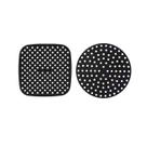 Tapete Silicone Quadrado e Redondo Air Fryer Antiaderente