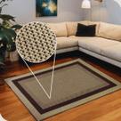 Tapete Sisal Antialérgico e Antiderrapante Lancer 1,50x2,00m Marrom