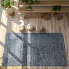 Tapete Sisal Chumbo Marfim Sala 200x250cm Sintético Mesclado