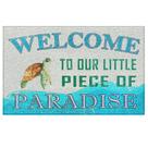 Tapete Supwhd Beach Sea Turtle Door Mat 43x76 cm Coastal Tapete Supwhd Beach Sea Turtle Door Mat 43x76 cm Coastal