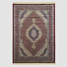 Tapete Tabriz Mahi Vermelho Indiano 2X2.5 M Tipo Persa Belga