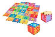 Tapete Tatame Eva Infantil 36pçs Letras Números 28x28cm 5mm