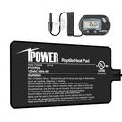 Tapete térmico iPower 4W Reptile 10x18cm com termômetro para terrário