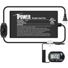 Tapete térmico para répteis iPower 4x7" com controlador de temperatura