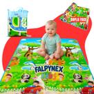 Tapete Térmico Tatame Gigante Infantil Emborrachado Impermeável Educativo Atividades Bebê 180x120cm Com Bolsa